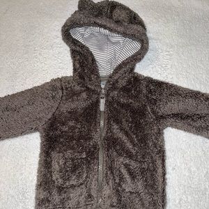 Toddler 9M Furry Bear Ears Winter Jacket
